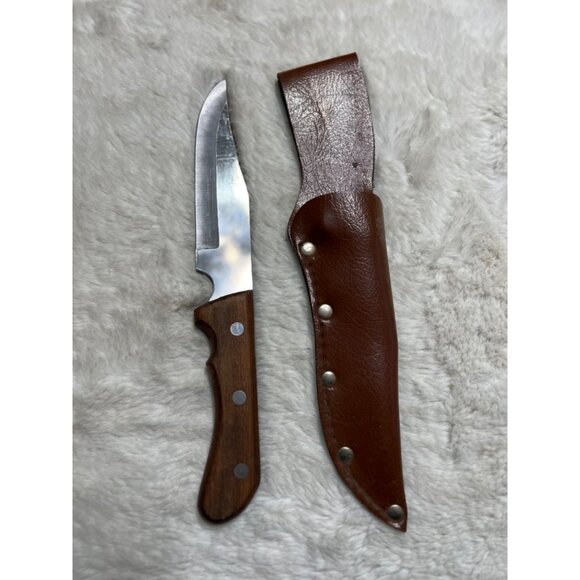 Hunter’s Choice knife with leather holder set - Picture 3 of 4